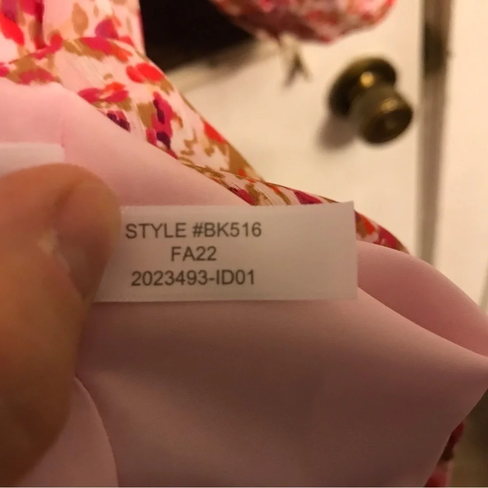 J. Crew Pink Loose Fit Baby Doll Floral Dress